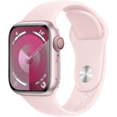 Apple Watch Serie 9 Cell 41mm Aluminium Pink Sport Band Light Pink M/L MRJ03QL/A