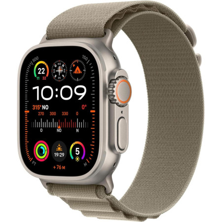 Apple Watch Ultra2 Cell 49mm Titanium Alpine Loop Olive M MREY3TY/A