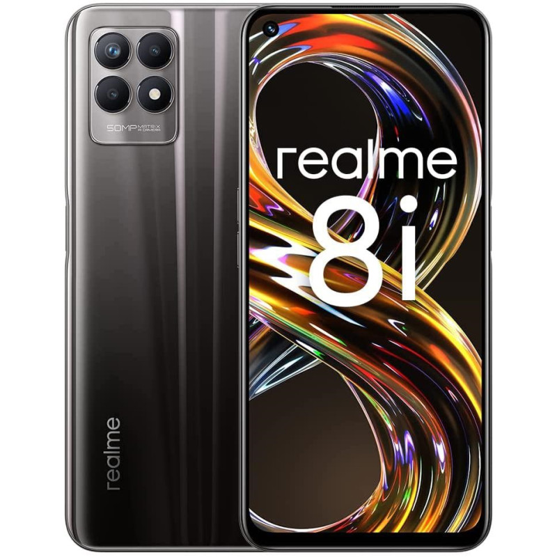 Realme 8i 4+128GB 6.6" Space Black DS ITA