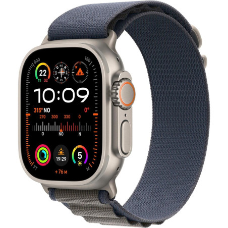 Apple Watch Ultra2 Cell 49mm Titanium Alpine Loop Blue M MREP3TY/A