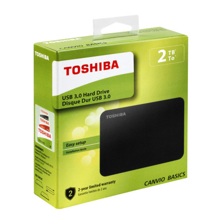 Toshiba Hard Disk Esterno 2TB HDTB420EK3AA Canvio Basic 2.5" USB 3.0