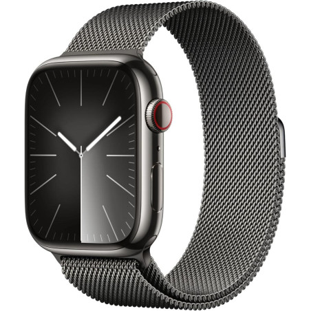 Apple Watch Serie 9 Cell 45mm Steel Graphite Milanese Loop Graphite MRMX3QL/A