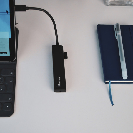 NGS HUB USB-C Wonder4 4 Porte USB-A 3.0 Nero