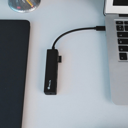 NGS HUB USB-C Wonder4 4 Porte USB-A 3.0 Nero