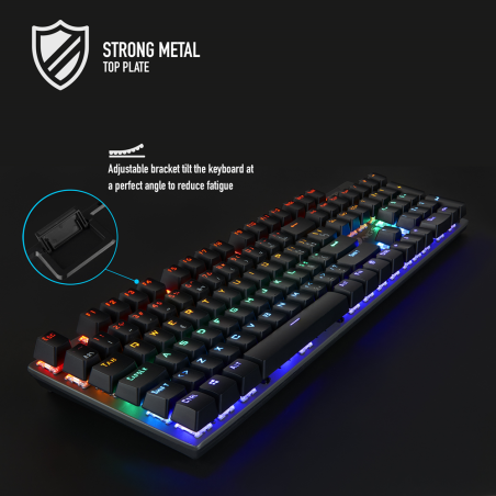 NGS Tastiera Wired Gaming RGB GKX-500 Programmabile