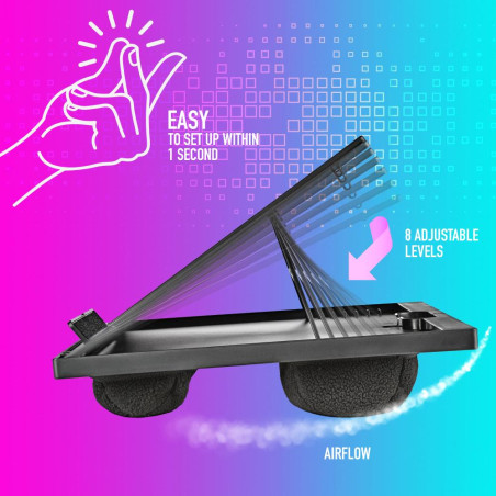 NGS Stand Laptop Lapnest per Gambe con Cuscino fino a 15.6"