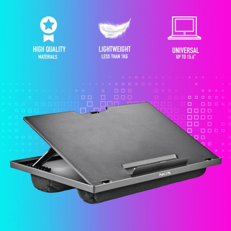 NGS Stand Laptop Lapnest per Gambe con Cuscino fino a 15.6"