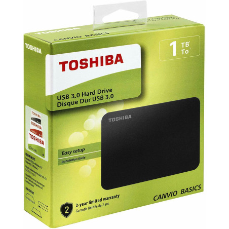Toshiba HDD Esterno 1TB HDTB410EK3AA Canvio Basic 2.5" USB3.2
