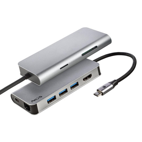 NGS Dock USB-C WONDER DOCK 8 8 in1 Grigio