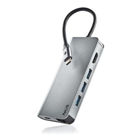 NGS Dock USB-C WONDER DOCK 8 8 in1 Grigio