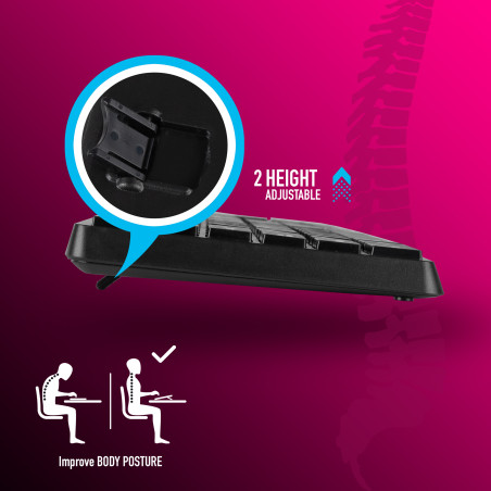 NGS Kit Tastiera + Mouse Wireless Allure Nera