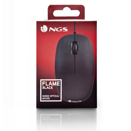 NGS Mouse Wired Flame 1000dpi 3 tasti Black