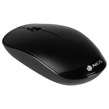 NGS Mouse Wireless Fog 1000dpi 2 tasti Nero
