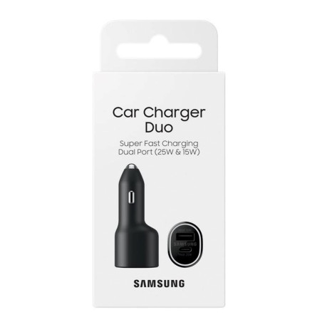 Samsung Caricatore Auto 25W+15W EP-L4020 USB-C+USB-A Black