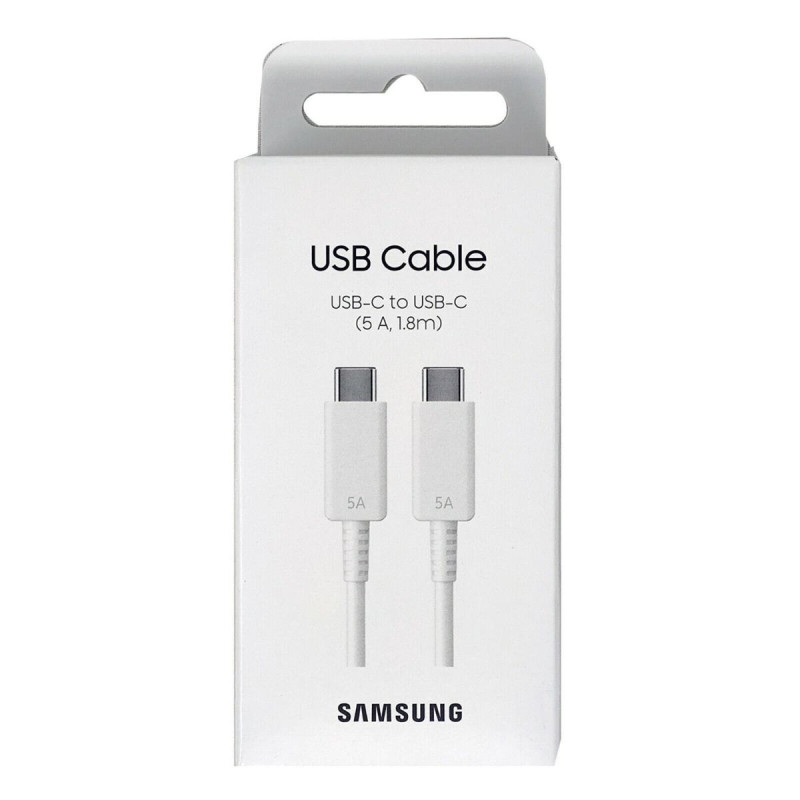 Samsung Cavo USB-C to USB-C EP-DX510JW 1.8m 5A White