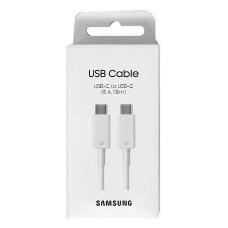 Samsung Cavo USB-C to USB-C EP-DX510JW 1.8m 5A White
