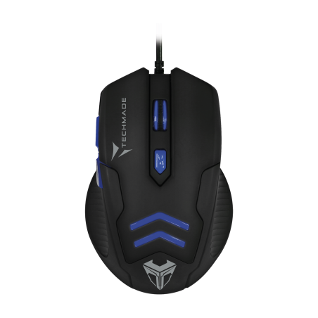 Techmade Kit Mouse USB + Tappetino Gaming Blu