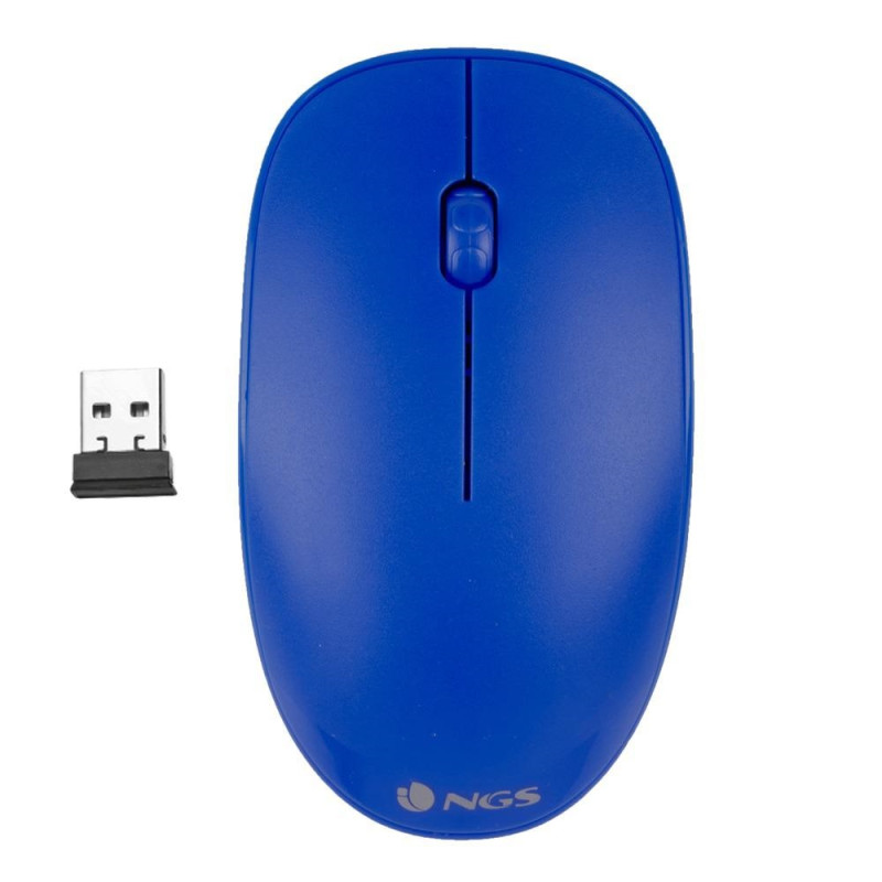 NGS Mouse Wireless Fog 1000dpi 2tasti Blue