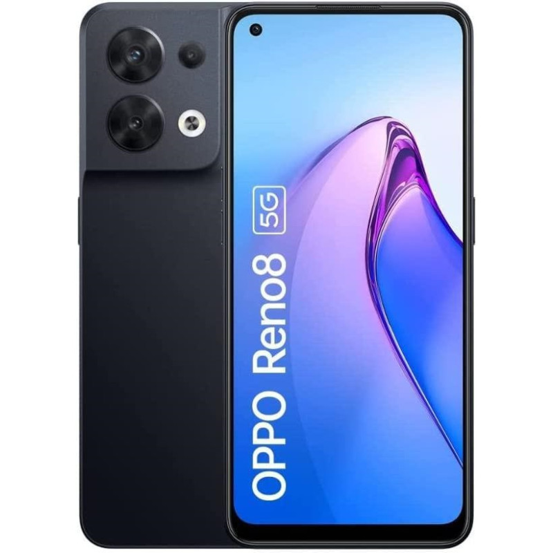 OPPO Reno 8 8+256GB 6.4" 5G Black DS ITA TIM