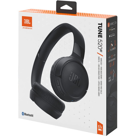 JBL Cuffie Bluetooth T520BT Black