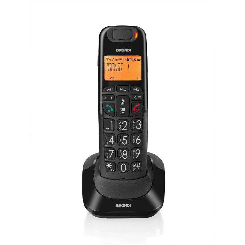 Telefono Cordless Brondi Bravo Bright Nero