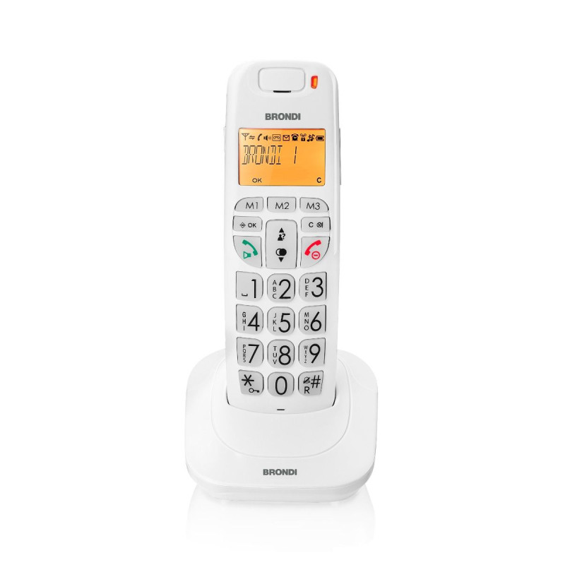Telefono Cordless Brondi Bravo Bright Bianco