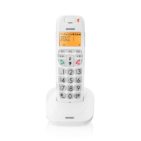 Telefono Cordless Brondi Bravo Bright Bianco