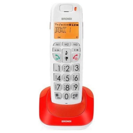Telefono Cordless Brondi Bravo Bright Rosso