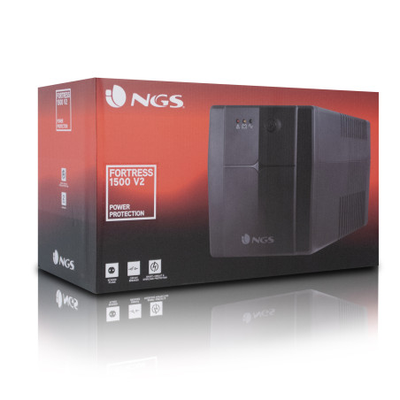NGS Gruppo di Continuita Fortress1500V2 UPS 1500VA 720W 4Schuko 2RJ