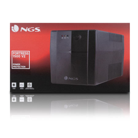 NGS Gruppo di Continuita Fortress1500V2 UPS 1500VA 720W 4Schuko 2RJ