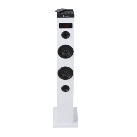 NGS Speaker a Torre Sky Charm Bluetooth USB RadioFM AUX 50W Bianca