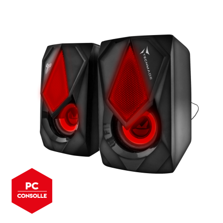 Techmade Multimedia SpeakerGaming LED USB+Jack 3.5mm 3 Colors