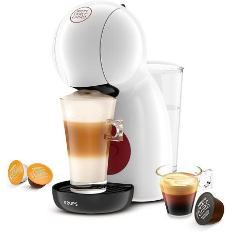 Krups Piccolo XS Macchina da Caffè KP1A3110 Nescafè Dolce Gusto Capsule Bianca