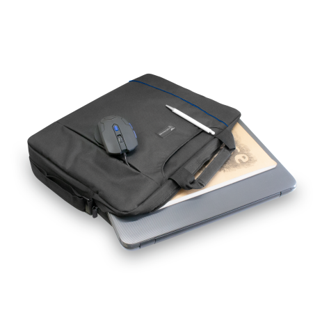 Techmade Borsa per Notebook Nylon fino a 15.6" Blu Scuro