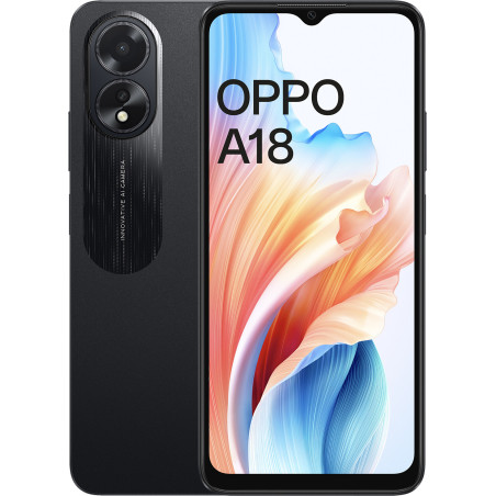 OPPO A18 4+128GB 6.56" 4G Black EU WIND3
