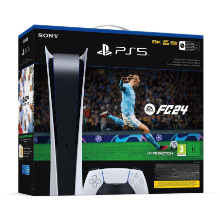 PS5 Console 825GB Digital Ed. White + FC 24 + FUT VCH ITA