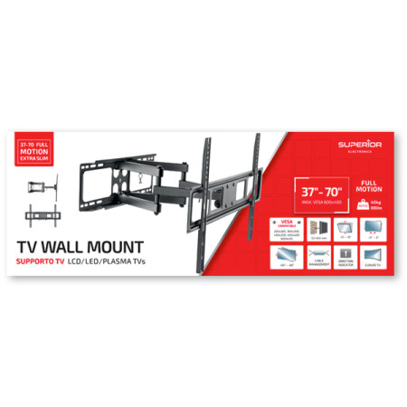 Superior Staffa TV SUPSTV011 37"-80" Full Motion Extra Slim 40Kg