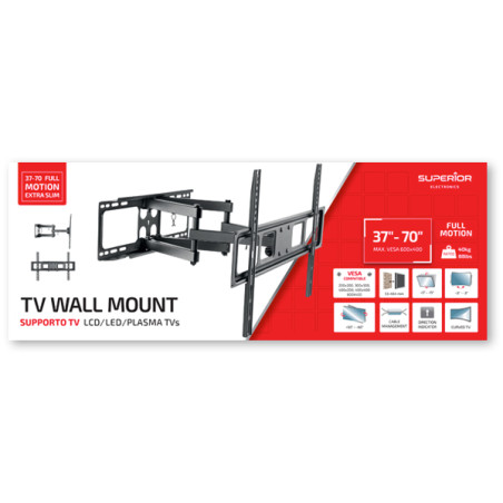 Superior Staffa TV SUPSTV011 37"-80" Full Motion Extra Slim 40Kg