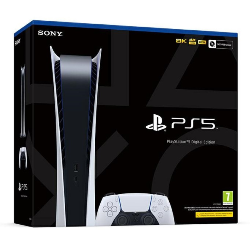 PS5 Console 825GB Digital Edition C Chassis White