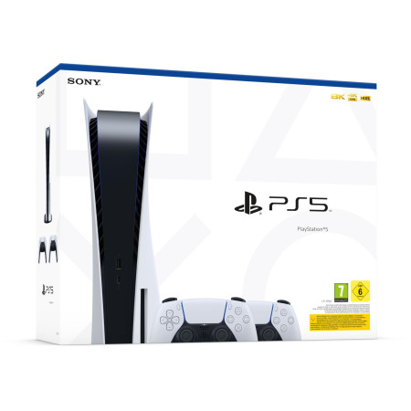 PS5 Console 825GB Standard Ed. White + 2 DualSense EU