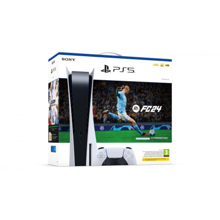 PS5 Console 825GB Standard Ed. White + FC 24 + FUT VCH ITA