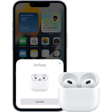 Apple Auricolari AirPods 3 + Custodia di Ricarica ITA MME73TY/A