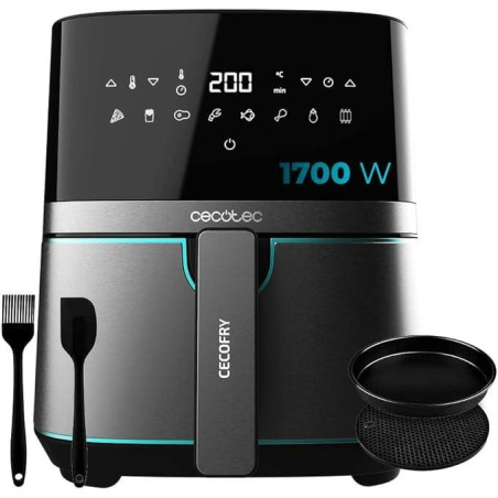 Cecotec Friggitrice ad AriaCecofry Inox 5500 5.5l con Acc. 1700W