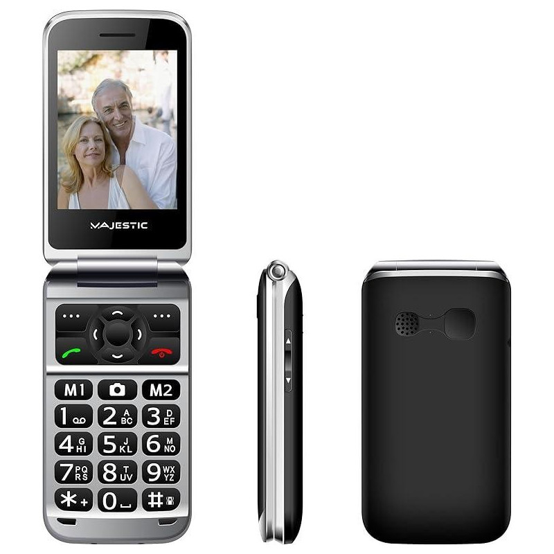 Majestic TLF Sileno 82 SeniorPhone 2.8" Flip Black