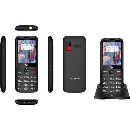 Majestic TLF Sileno 29 SeniorPhone 2.8" DS Black