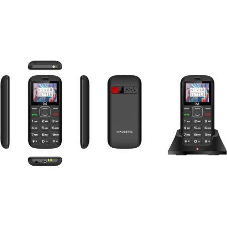 Majestic TLF Sileno 28 SeniorPhone 1.77" DS Black