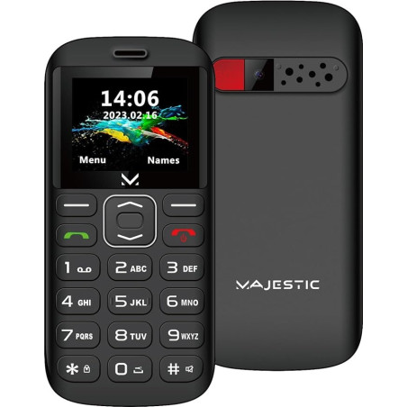 Majestic TLF Sileno 28 SeniorPhone 1.77" DS Black
