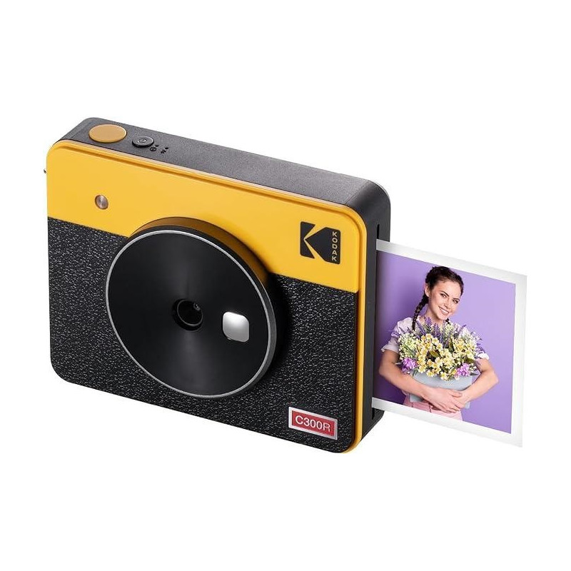 Kodak Mini Shot 3 Retro C300R Fotocamera Istantanea +60 Fogli Yellow