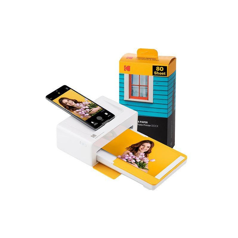 Kodak Dock Plus PD460 Stampante Fotografica BT +80 Fogli Yellow