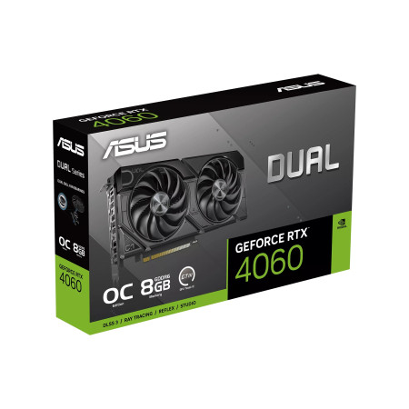 Asus Scheda Video NVidia Dual GeForce RTX4060 OC 2535MHz 8GB GDDR6